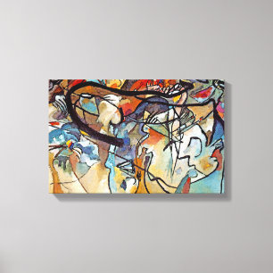 Impressão Em Tela Wassily Kandinsky - Composição Cinco Arte Abstrata