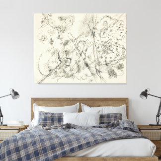 Impressão Em Tela Wassily Kandinsky - Design for an etching (1913)