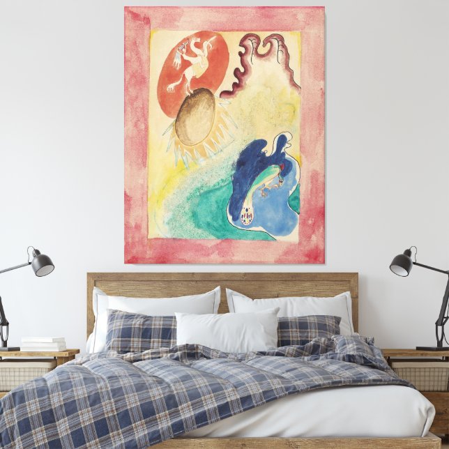 Impressão Em Tela Wassily Kandinsky - Design for the cover of the al (Insitu(Quarto))