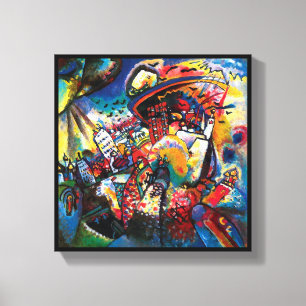 Impressão Em Tela Wassily Kandinsky - Paisagem Urbana de Moscou Arte