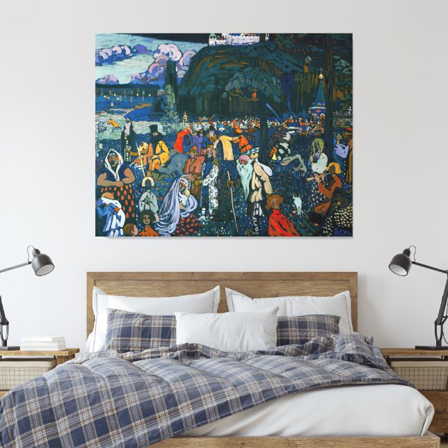 Impressão Em Tela Wassily Kandinsky - The Colorful Life (1907) (Insitu(Quarto))