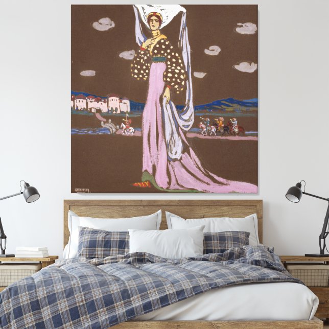 Impressão Em Tela Wassily Kandinsky - The Night (Walking Lady) (Insitu(Quarto))