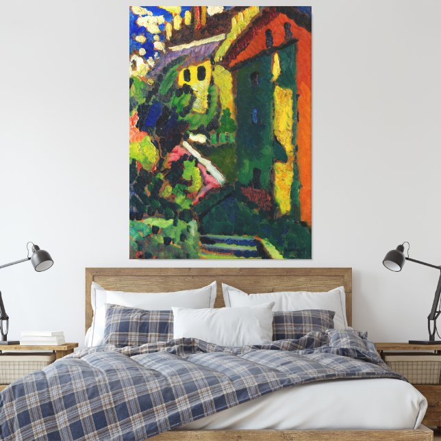 Impressão Em Tela Wassily Kandinsky - Treppe zum Schloss (Murnau) (Insitu(Quarto))