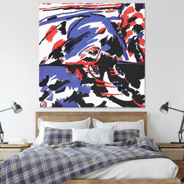 Impressão Em Tela Wassily Kandinsky - Two Women in a Moonlit Land (Insitu(Quarto))