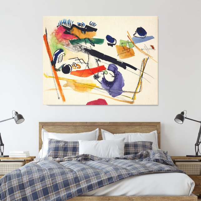 Impressão Em Tela Wassily Kandinsky - Untitled (1913) (Insitu(Quarto))