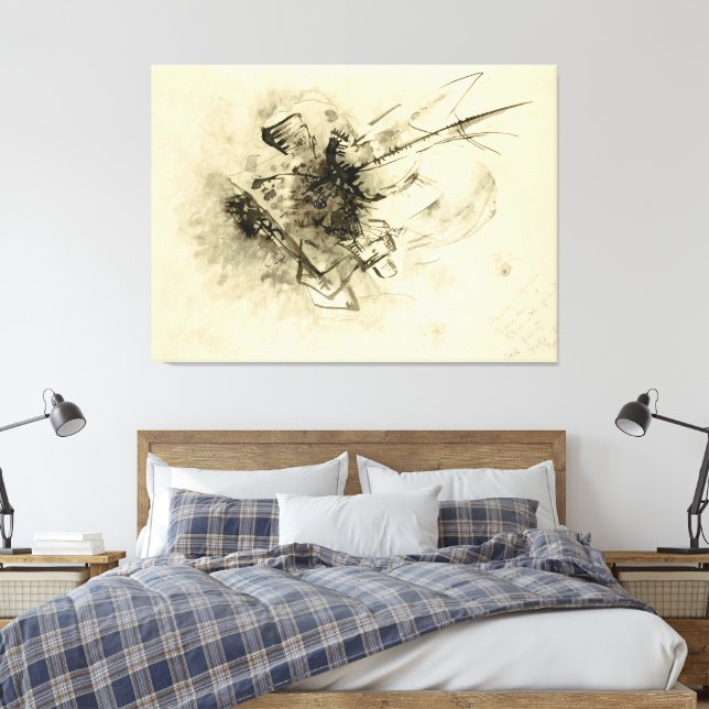 Impressão Em Tela Wassily Kandinsky - Untitled (1916)  - 319813 (Insitu(Quarto))