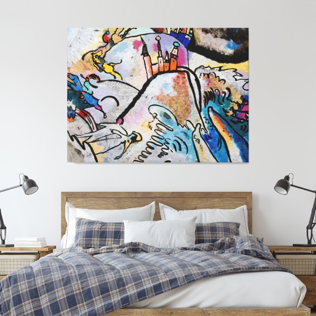 Impressão Em Tela Wassily Kandinsky - With Sun (1911) (Insitu(Quarto))