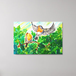 Impressão Em Tela Watercolor - Reunião