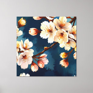 Impressão Em Tela Watercolor Sakura Dreams