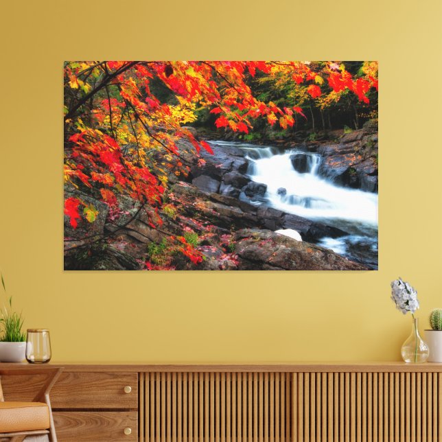 Impressão Em Tela Waterfall Nature Relax Casa Imagem 16 (Insitu(Sala de estar))