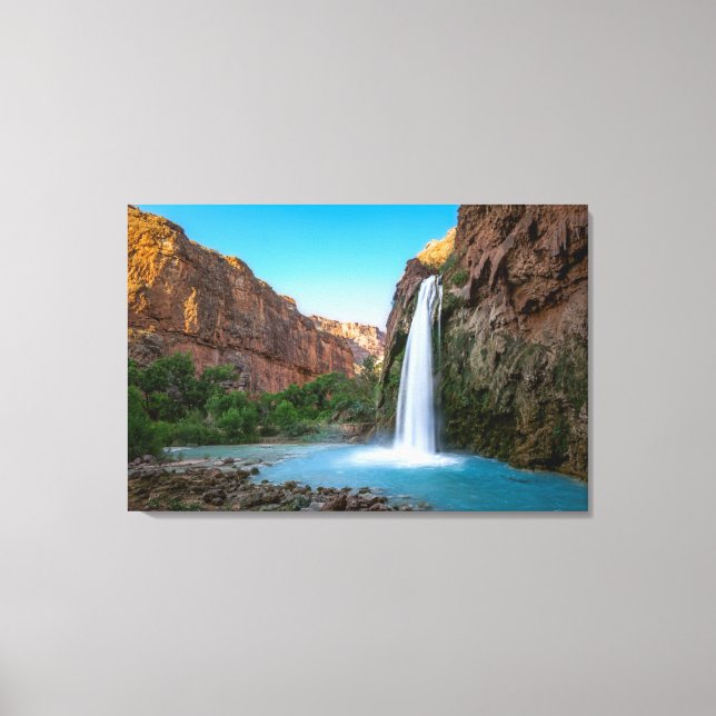 Impressão Em Tela Waterfalls | Havasu Falls at Sunset (Frente)