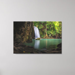 Impressão Em Tela Waterfalls Spring Rainforest Waterfall Thailand