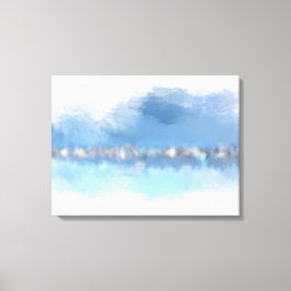 Impressão Em Tela "Waterfront" 24" x 18" abstrato arte moderna