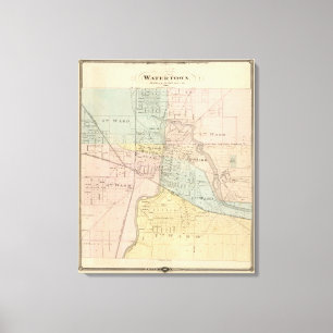 Impressão Em Tela Watertown, Dodge & Jefferson cos