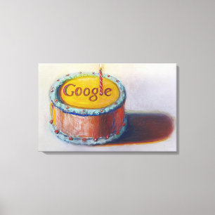 Impressão Em Tela Wayne Thiebaud - Google - 12 Birthday Cake Doodl