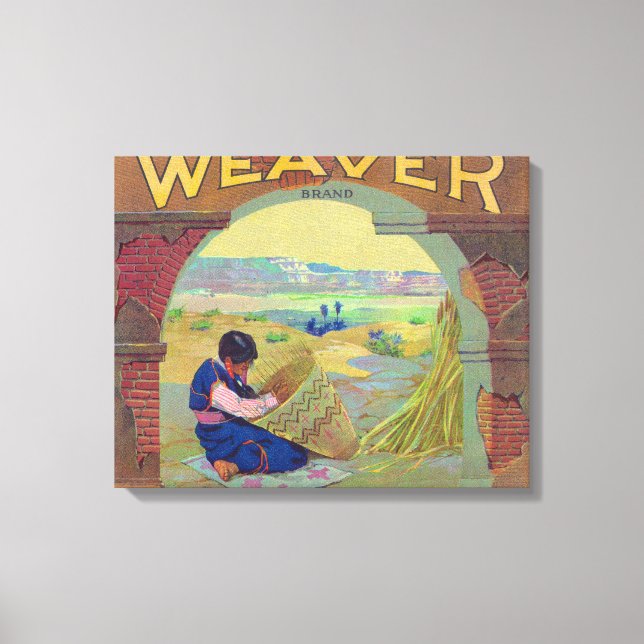 Impressão Em Tela Weaver Orange LabelPiru, CA (Frente)