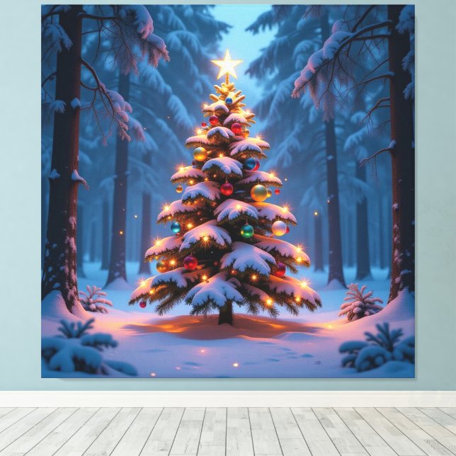 Impressão Em Tela „Weihnachtliche Harmonie“ (Insitu(piso de madeira))