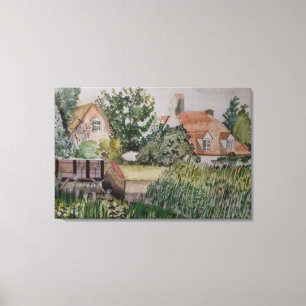 Impressão Em Tela Weir em Sandwich, Inglaterra, Watercolor