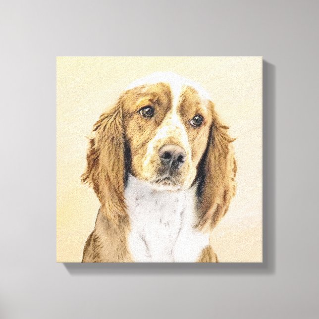 Impressão Em Tela Welsh Springer Spaniel Painting - Arte Original De (Frente)