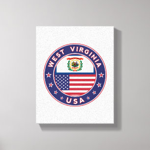 Impressão Em Tela West Virginia, USA States, West Virginia poster