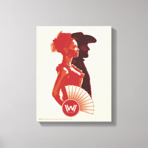 Impressão Em Tela Westworld   Maeve & retrato do estêncil de Hector