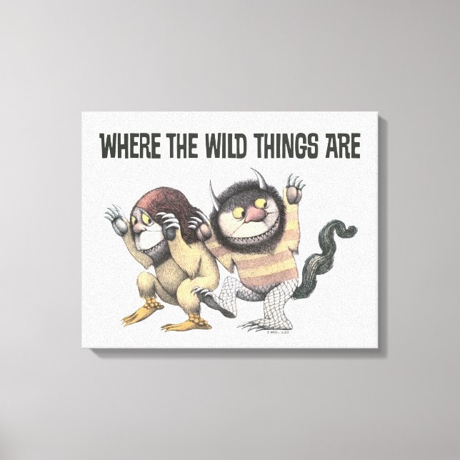 Impressão Em Tela Where the Wild Things Are | Two Wild Things (Frente)