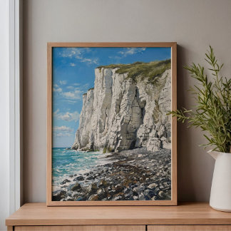 Impressão Em Tela White Cliffs of Dover Beach Art