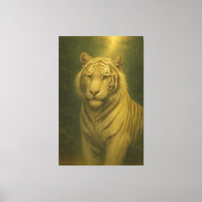 Impressão Em Tela  White Tiger Fine Art – Majestic Portrait (Frente)