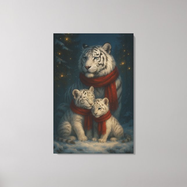 Impressão Em Tela White Tiger – Guardian of Light – ManJiangHong Art (Frente)