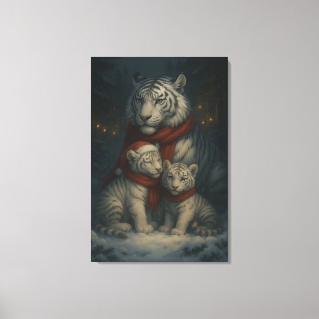 Impressão Em Tela White Tiger – Guardian of Light – ManJiangHong Art (Frente)