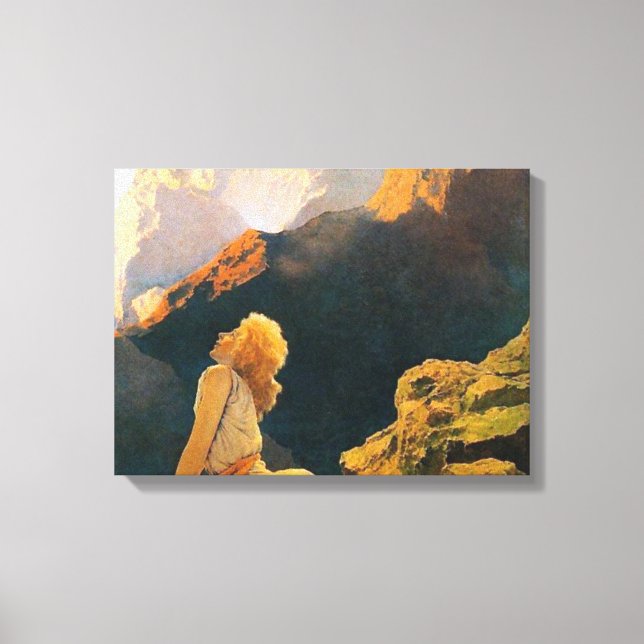 Impressão Em Tela Wild Geese Por Maxfield Parrish (Frente)