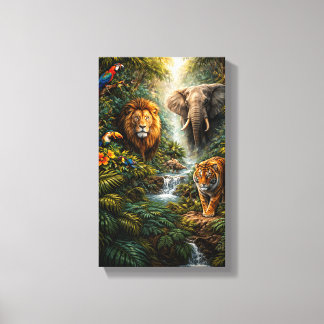 Impressão Em Tela Wild Jungle Harmony