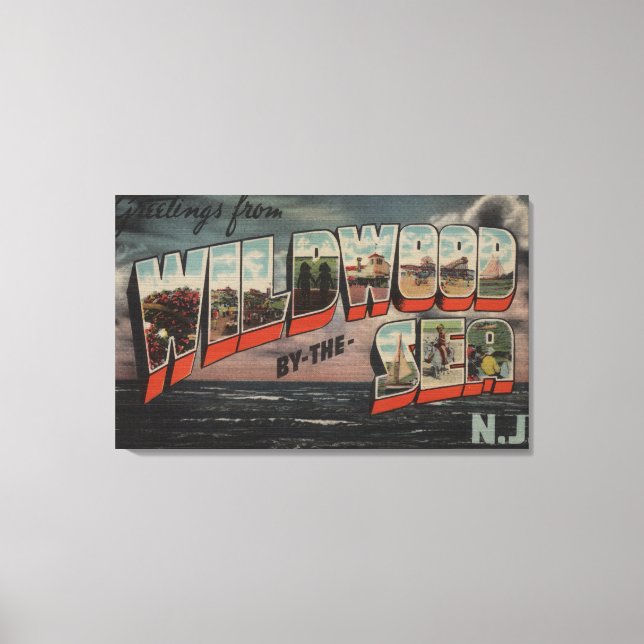 Impressão Em Tela Wildwood-by-the-Sea, Nova Jersey 3 (Frente)