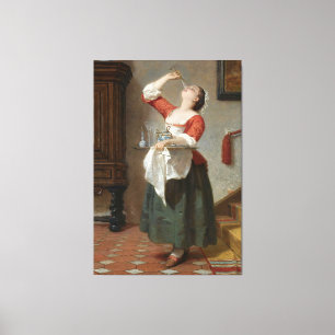 Impressão Em Tela Wilhelm Amber - A Maid (1862)