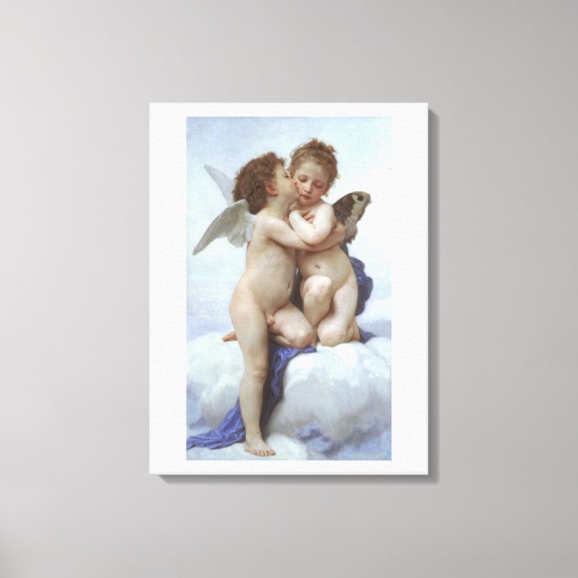Impressão Em Tela William Adolphe Bouguereau anjos (Frente)