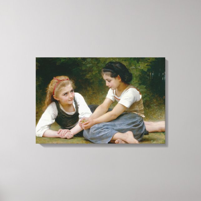 Impressão Em Tela William-Adolphe Bouguereau - Os Coletores Nut (Frente)