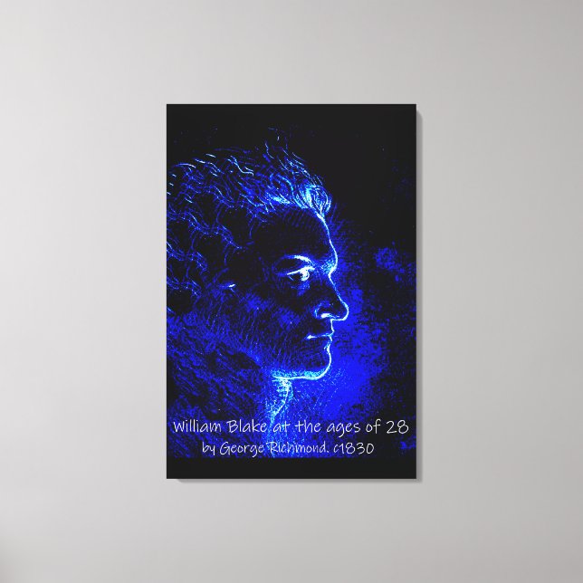 Impressão Em Tela William Blake aos 28 anos (Frente)