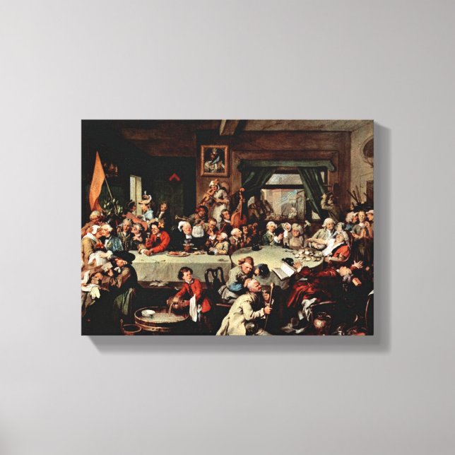 Impressão Em Tela William Hogarth - O Banquete (Frente)