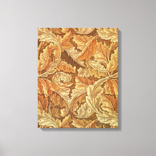 Impressão Em Tela William Morris Acanthus Marrom Folhas de Outono