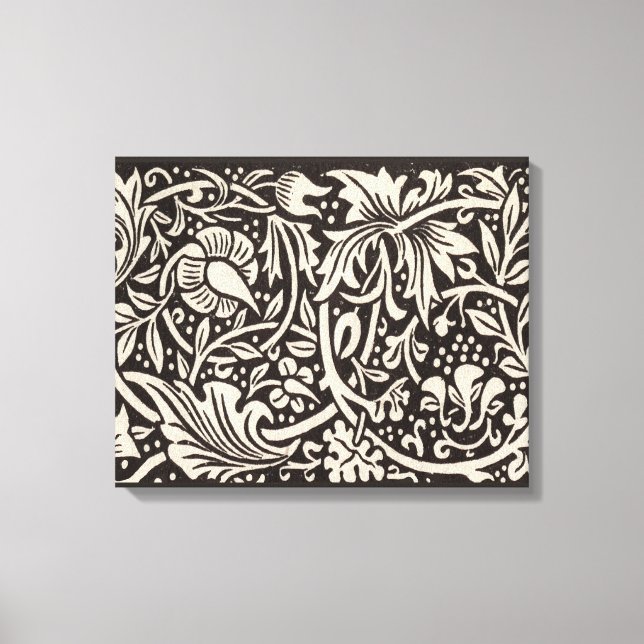 Impressão Em Tela William Morris Daffodil Floral Wallpaper (Frente)