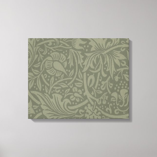 Impressão Em Tela William Morris Daffodil Floral Wallpaper (Frente)