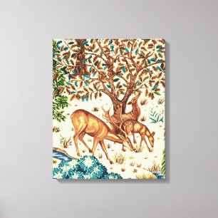 Impressão Em Tela William Morris Deer, de uma Beige da Tapeçaria