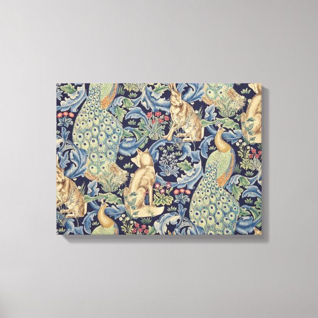 Impressão Em Tela William Morris Forest Rabbit (Frente)