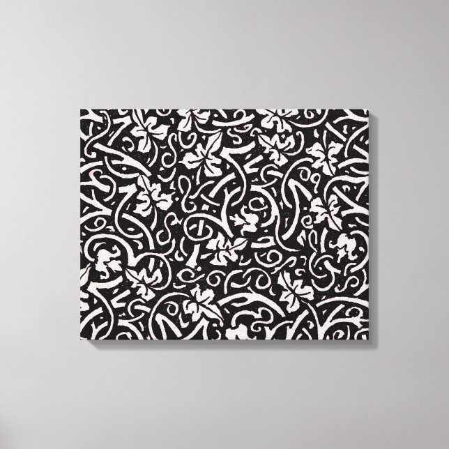 Impressão Em Tela William Morris Grapevine Vine Leaf Patterno (Frente)