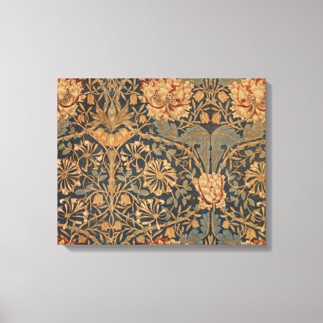 Impressão Em Tela William Morris Honeysuckle Rich Wallpaper (Frente)