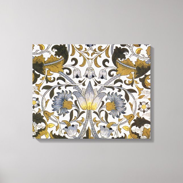 Impressão Em Tela William Morris Lodden floral (Frente)