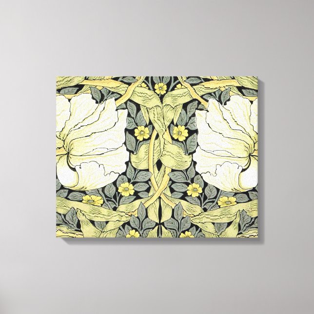 Impressão Em Tela William Morris Pimpernel Floral Wallpaper (Frente)