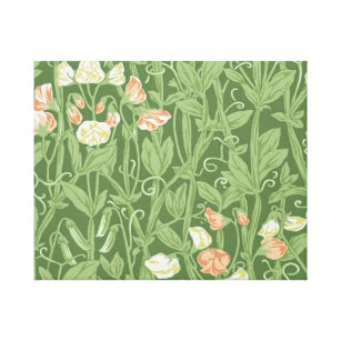 Impressão Em Tela William Morris Sweet Pea Floral Design