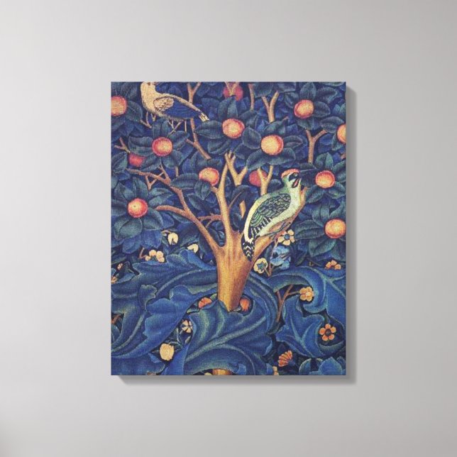 Impressão Em Tela William Morris Woodpecker Tapeçaria Artes e Artesa (Frente)