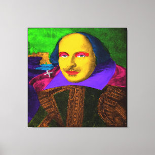 Impressão Em Tela William Shakespeare Pop Art